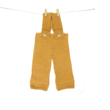 Load image into Gallery viewer, Little Dungarees - Golden Apricot with Mama Rabbit Grey Star Patch on the Rear
