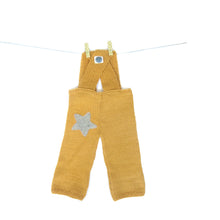 Load image into Gallery viewer, Little Dungarees - Golden Apricot with Mama Rabbit Grey Star Patch on the Rear
