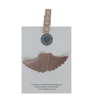 Load image into Gallery viewer, High Visibility Iron On Reflective Patches (4 pack) - Angel Wings
