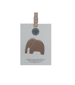 High Visibility Iron On Reflective Patches (4 pack) - Nellie the Elephant